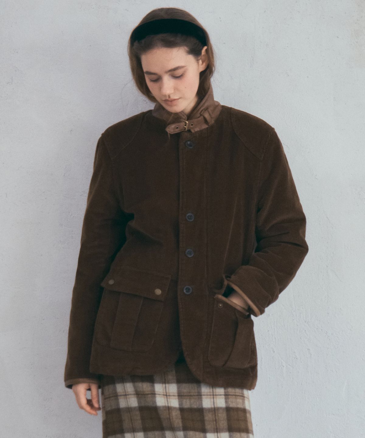 아우어노스텔지아(OURNOSTALGIA) Vintage Corduroy Hunting Jacket_Brown (OC25-OT06)