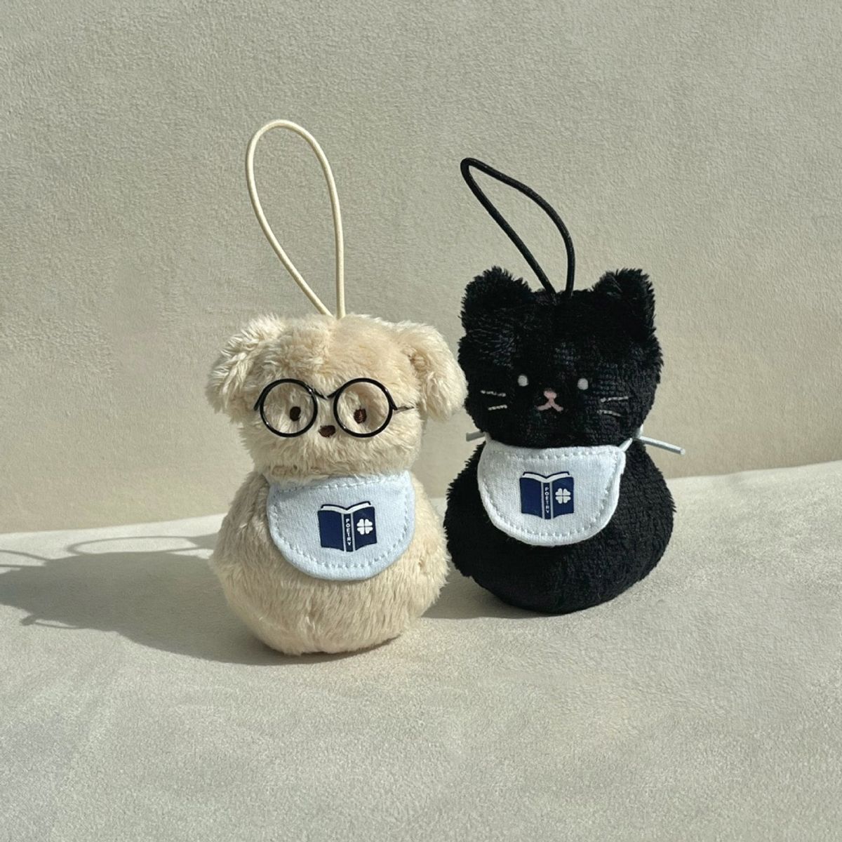 돈돈즈(DONDONZ) [+파우치 포장] 나만의 시를 지어주는 NFC 시멍이 시냥이 키링 럭키참 (행운 네잎클로버 행복 합격)