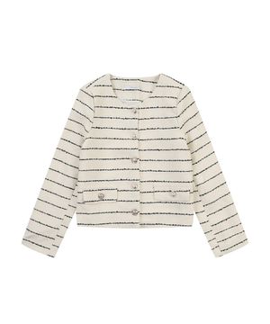 라인패턴 라운드넥 자켓_VB34JKM302Z