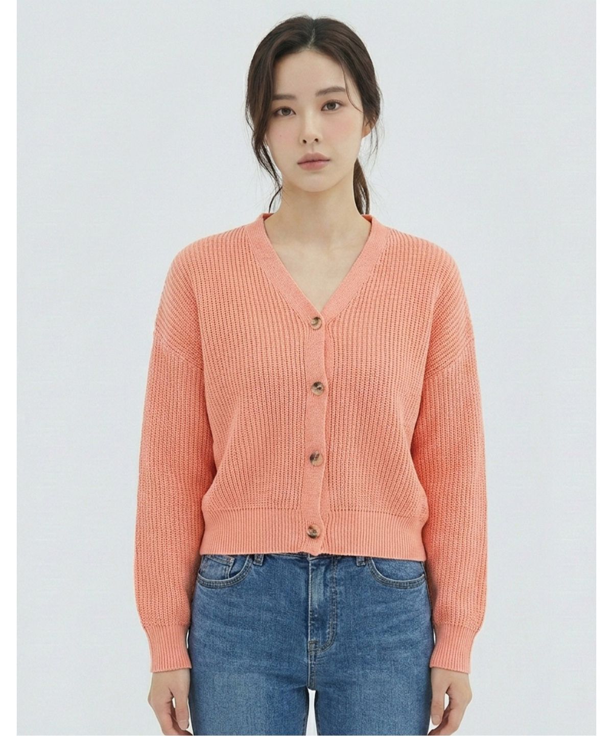 반에이크(VANAKE) 루즈핏 니트가디건_VB34KCM301Z