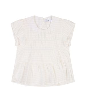 프릴체크 민소매 블라우스_VB38BLUG10Z