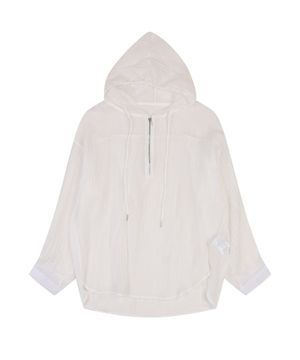 오버핏 반집업 후드 블라우스_VB39BLQ308Z