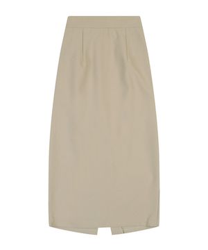 뒷밴딩 베이직 롱스커트_VB34SKQ307Z