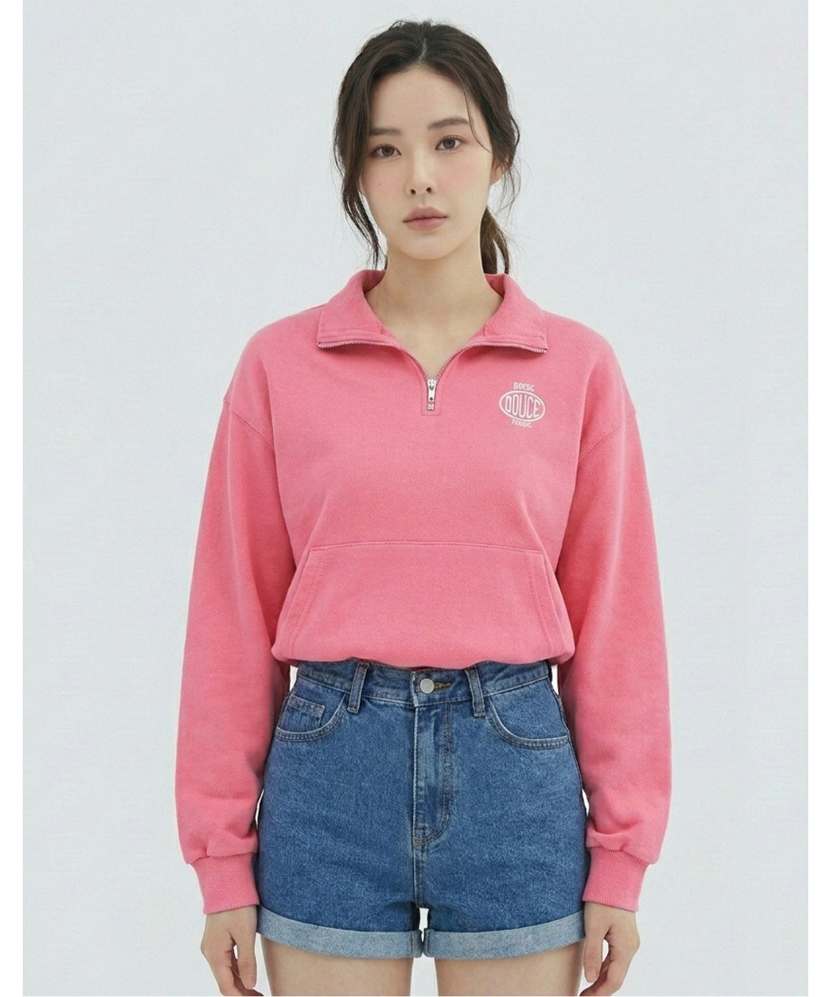 반에이크(VANAKE) 반집업 디자인티셔츠_VB34TSQ319Z