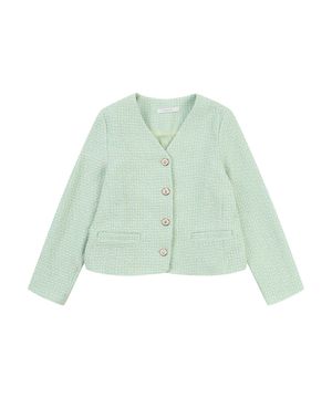 브이넥 트위드자켓_VB35JKQ303Z