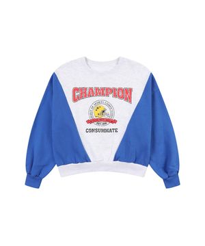 배색포인트 맨투맨 티셔츠_VB41TSQ301Z