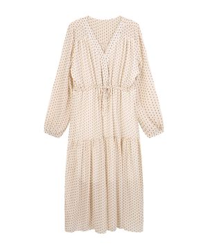 브이넥 패턴 롱원피스_VB35OPQ305Z