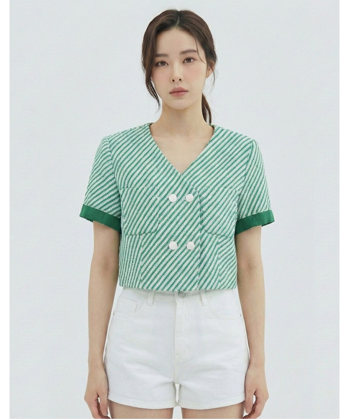 반에이크(VANAKE) 사선ST 반팔자켓_VB36JKMD01Z