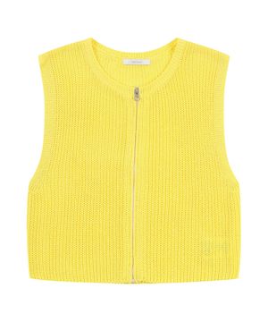 라운드넥 집업베스트_VB36KVQ303Z