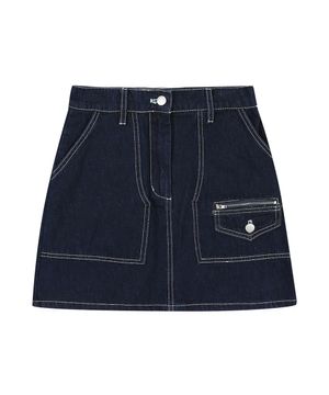 스티치라인 데님 미니스커트_VB2XDKU201Z