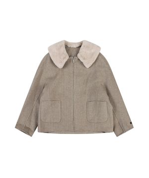 퍼카라 헤링본 집업자켓_VB2YJKU101D