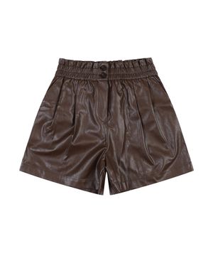 프릴밴딩 가죽반바지_VB2YSLUD03Z