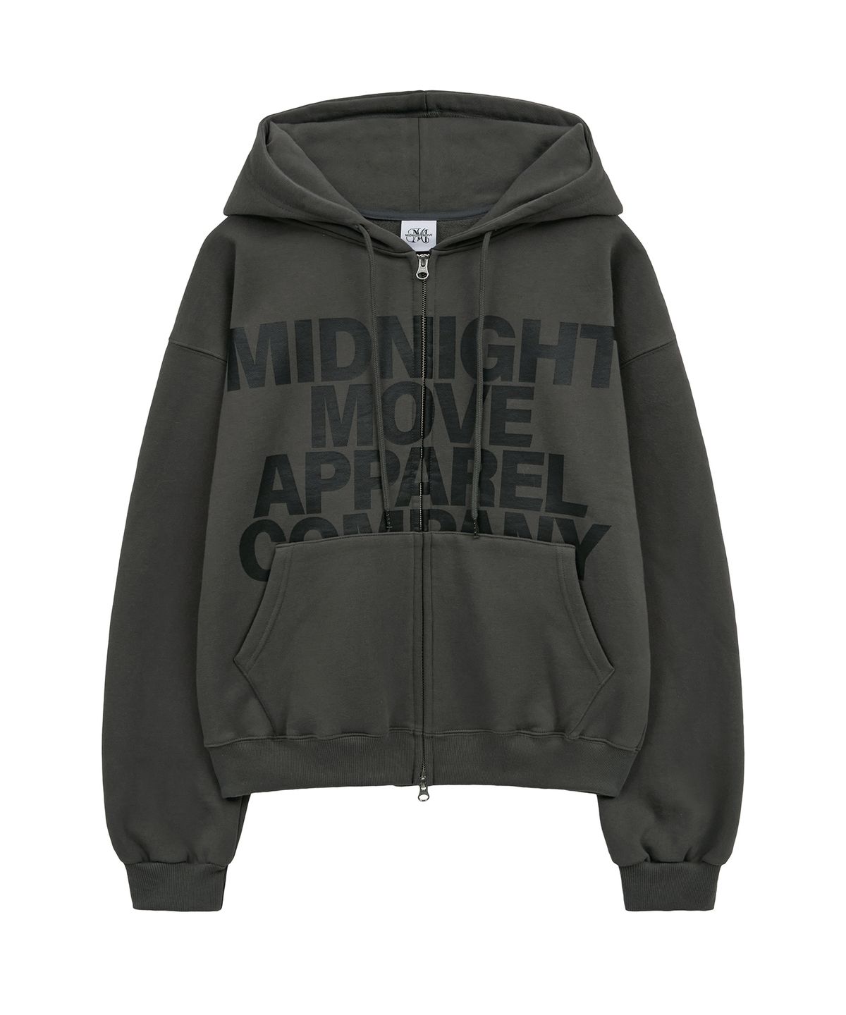 미드나잇 무브(MIDNIGHT MOVE) eagle hood zip up (dark grey)