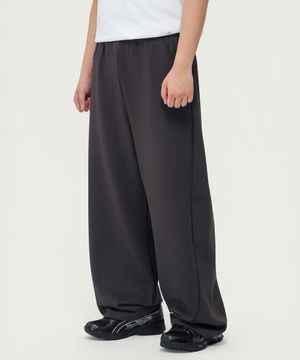 컴포트 커브드핏 와이드 스웻 팬츠 (MYSTIC CHARCOAL)