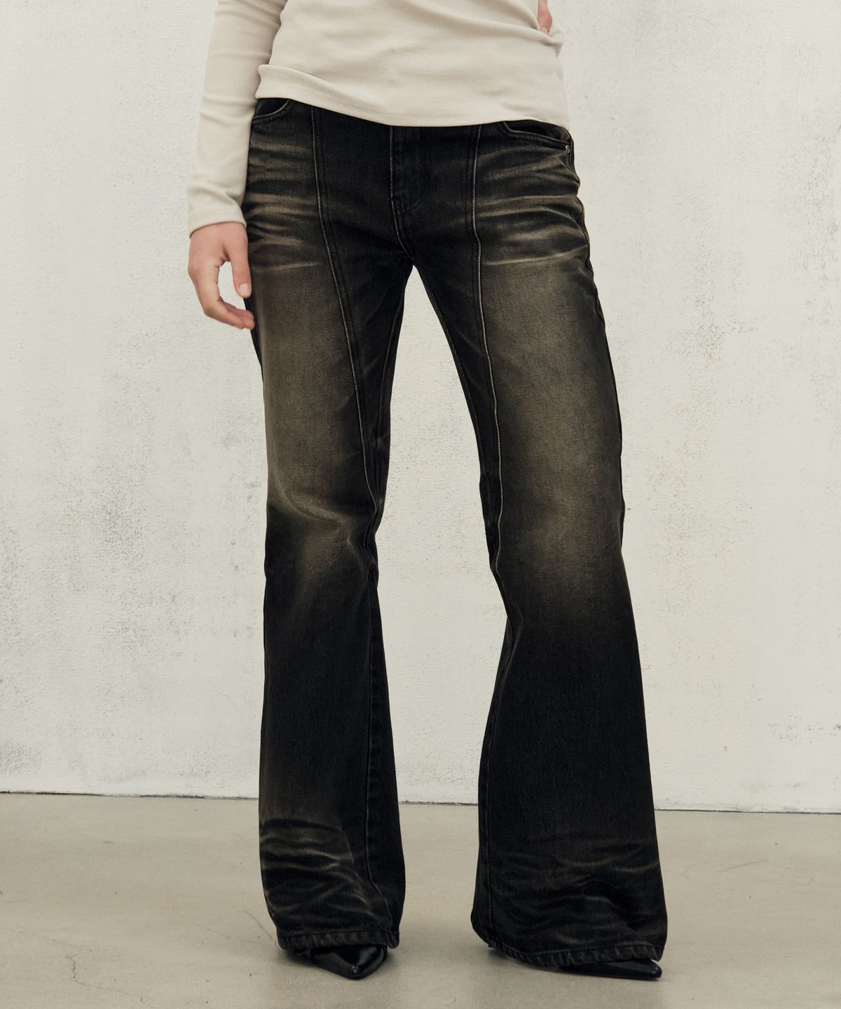 미드나잇 무브(MIDNIGHT MOVE) line boots cut (black)