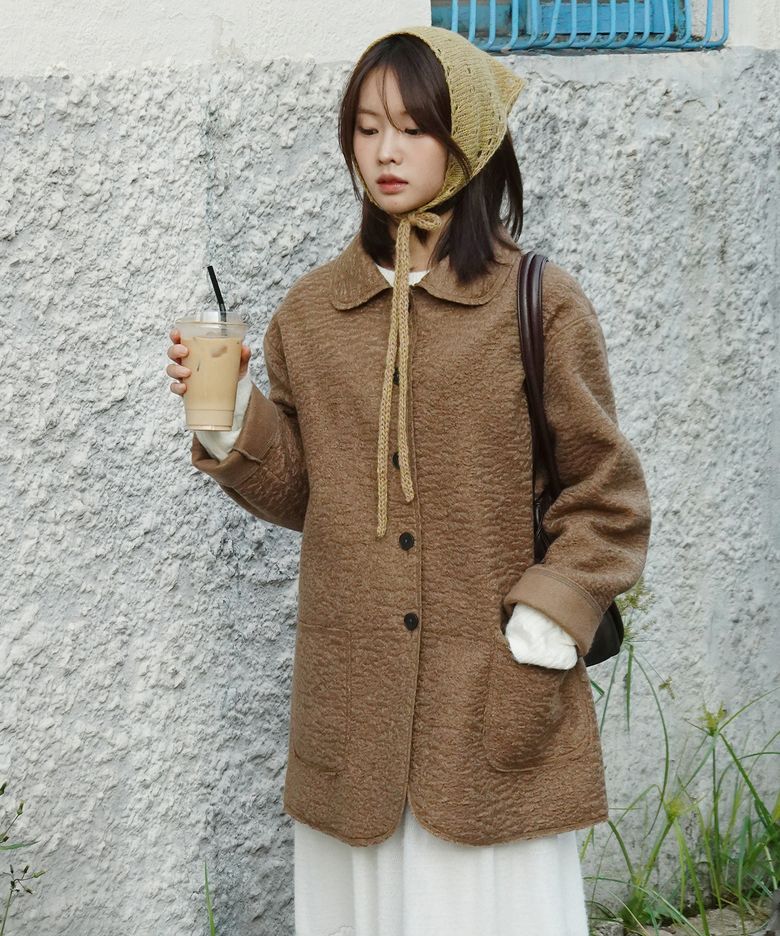 Woolly Cozy Coat (Camel)