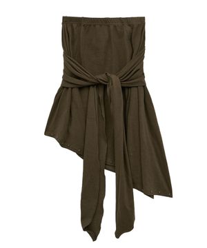 st stud skirt (brown)