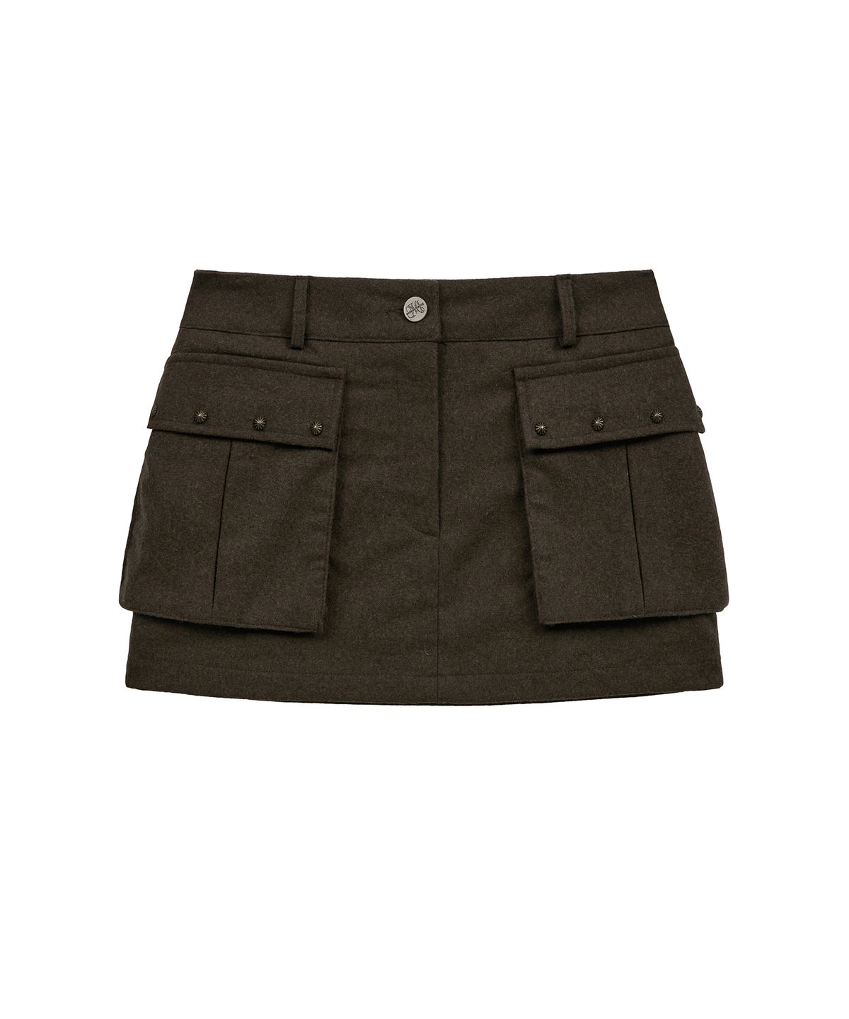 미드나잇 무브(MIDNIGHT MOVE) wool pk skirt (brown)