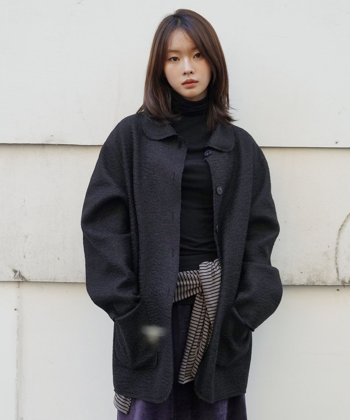 줄리아페페(JULIAPEPE) Soft Turtleneck (Black)