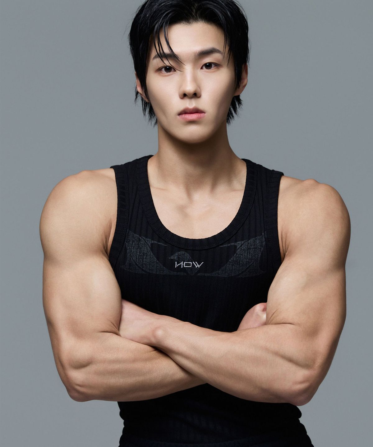 원나우(WONINOW) burn fear NOW fit Sleeveless_Black
