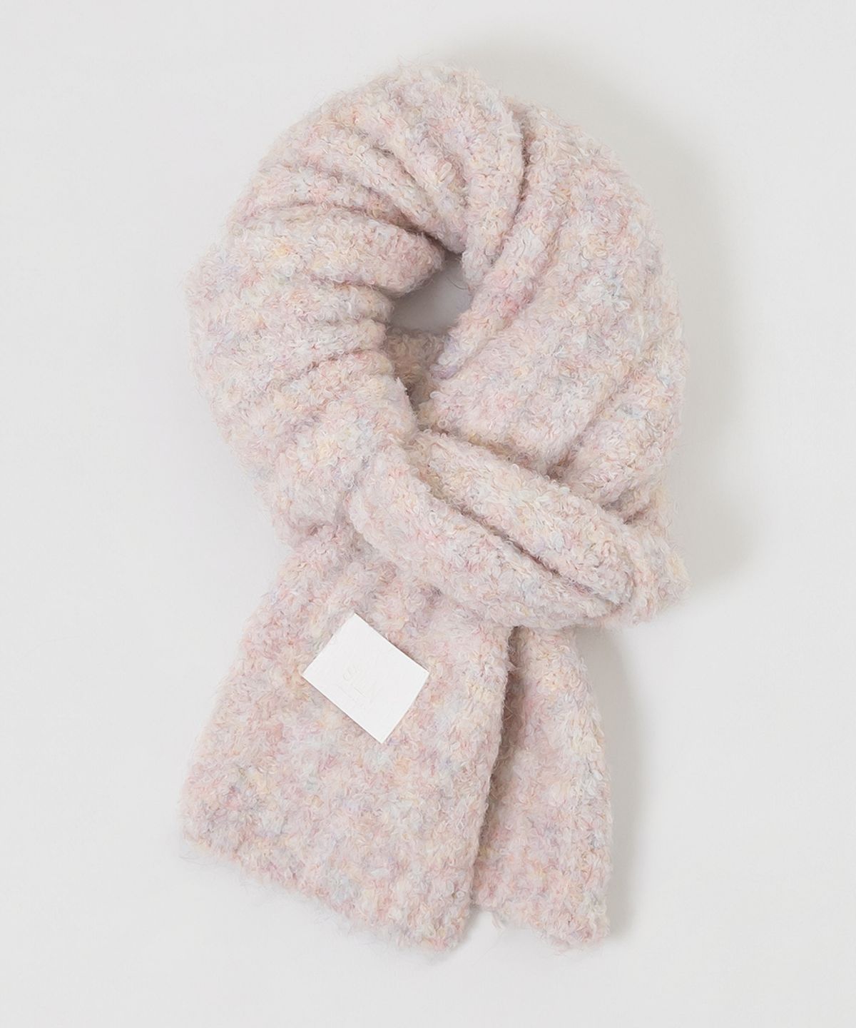 실른(SILN) Long cloud boucle knit muffler (4 COLOR)