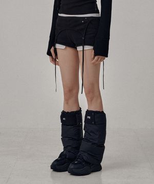 Pray Puff Leg Warmer / Black