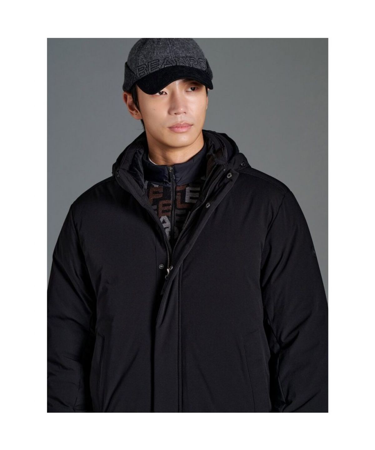 빈폴골프(BEANPOLE GOLF) 남성 헤비 다운 점퍼 - 블랙