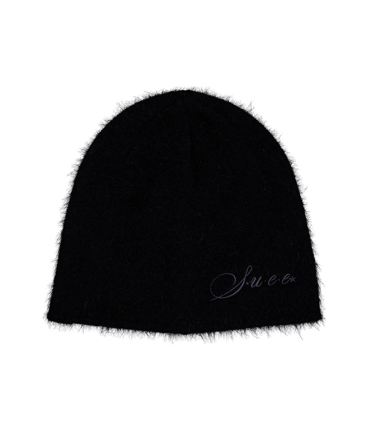 셋업이엑스이(SETUP-EXE) ANGORA LOGO BEANIE / BLACK