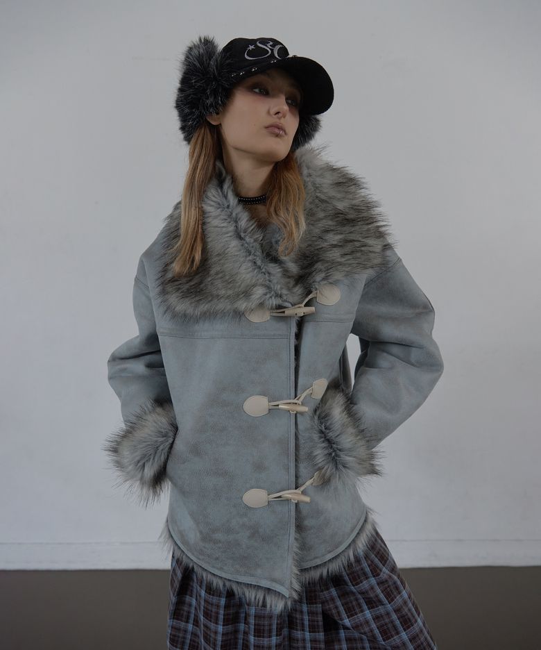 DUFFLE MUSTANG JACKET / BABY BLUE
