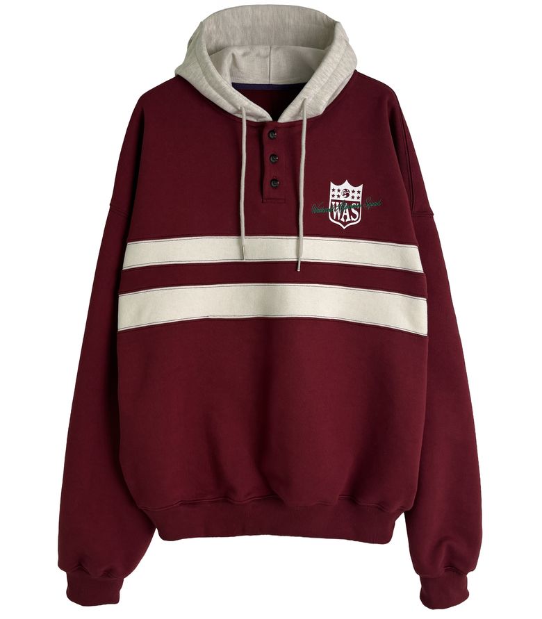 럭비65 후드 (BURGUNDY)