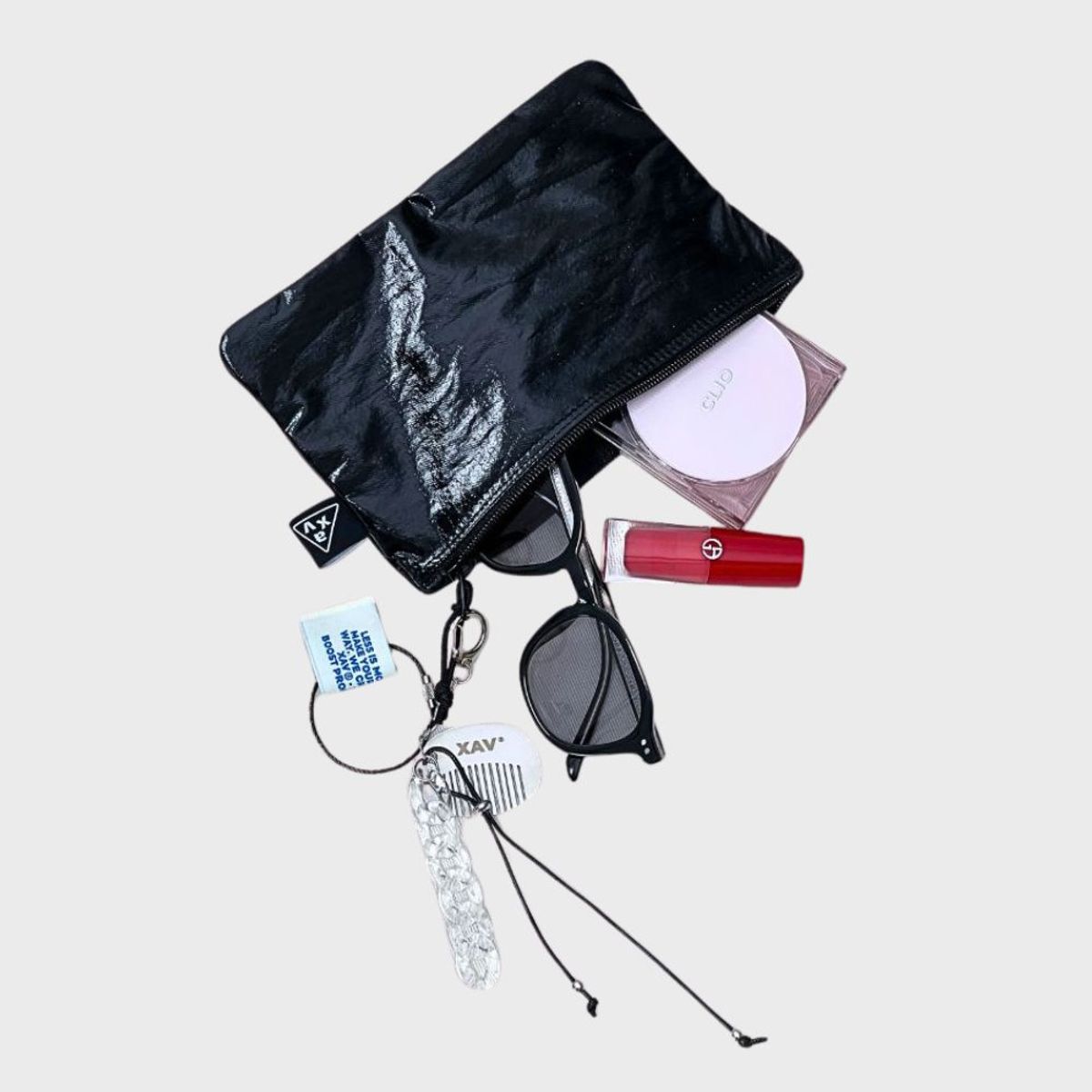 자브(XAV) Basic Glossy Pouch 베이직 글로시 파우치_M