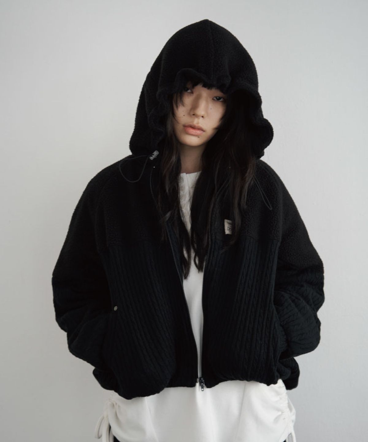 구월십일(GUWOLSIBIL) FLEECE BALLOON JUMPER BLACK