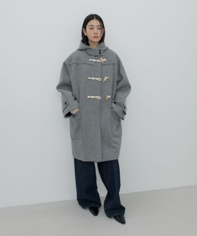 LONG DUFFLE COAT / GREY