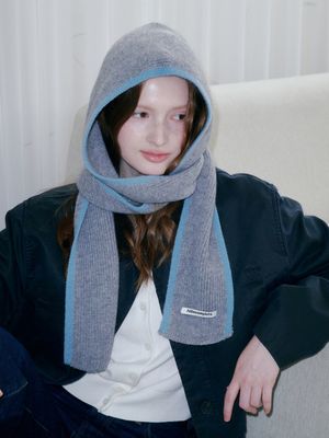 라인 어라운드 머플러 바라클라바 (그레이)