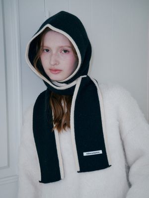 라인 어라운드 머플러 바라클라바 (블랙)