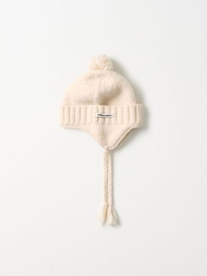 폴드 벨 이어플랩 비니 (크림)