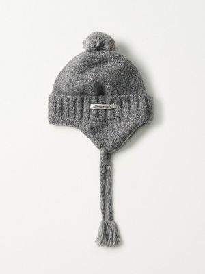 폴드 벨 이어플랩 비니 (그레이)