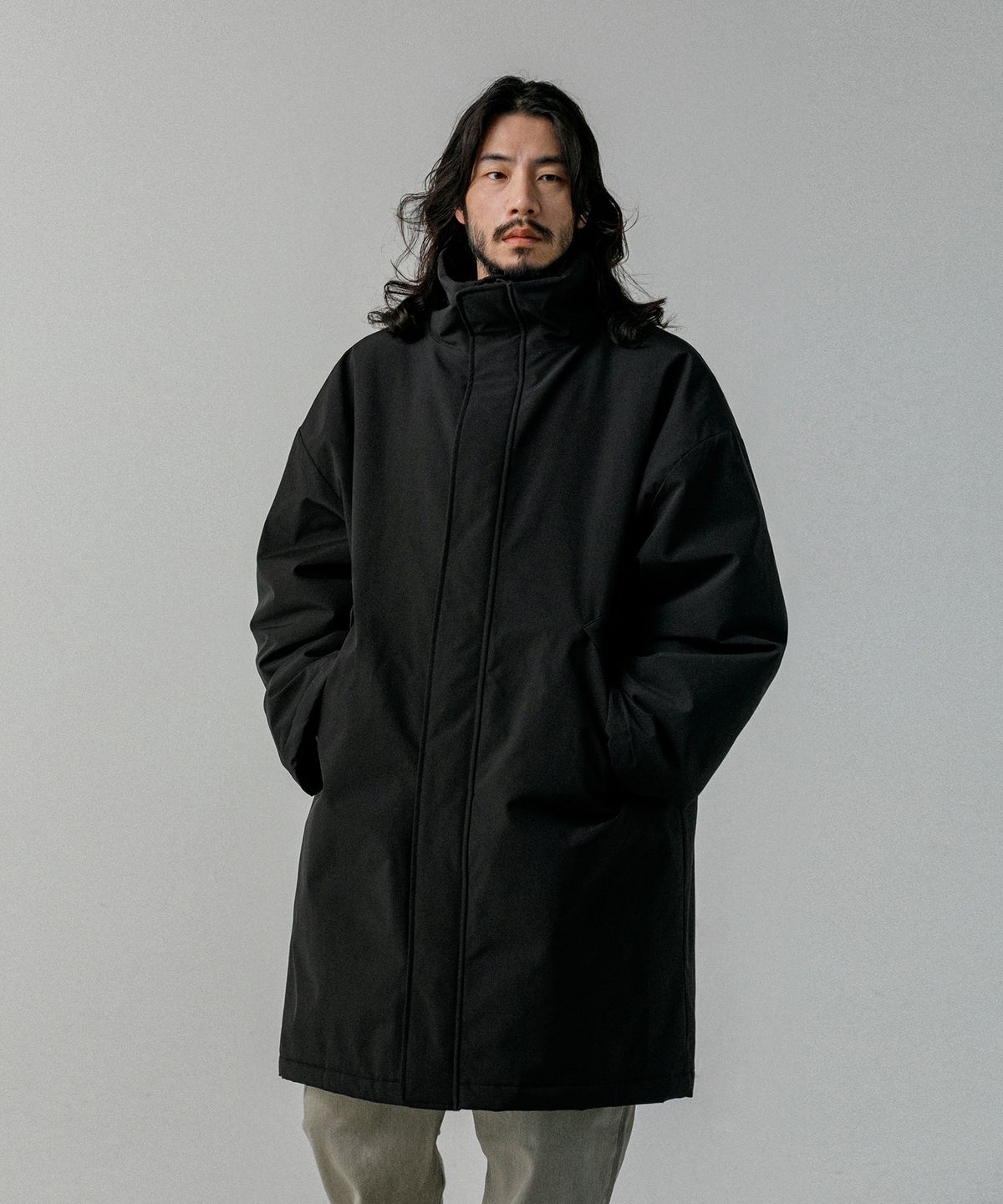 러기드하우스(RUGGED HOUSE) 스테너 패딩 코트 블랙