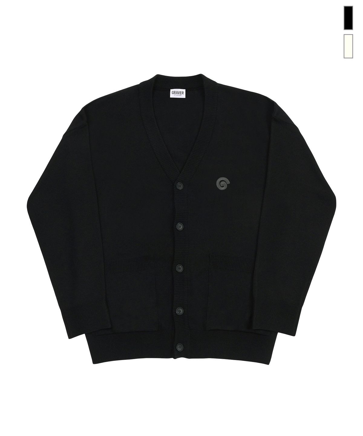 그레이버(GRAVER) [UNISEX]G SYMBOL 자수 가디건_2color