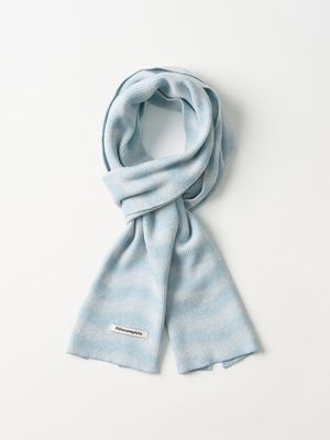 무아레 웨이브 머플러 (스카이 블루)