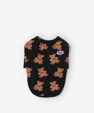 쿠키베어 강아지 티셔츠 (블랙)
