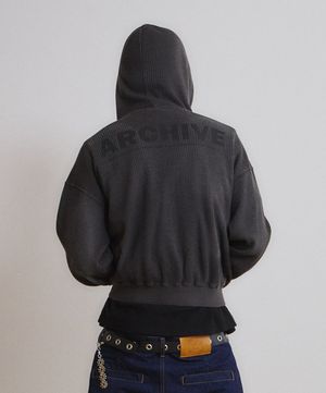 Archive Waffle Hood Zip-Up
