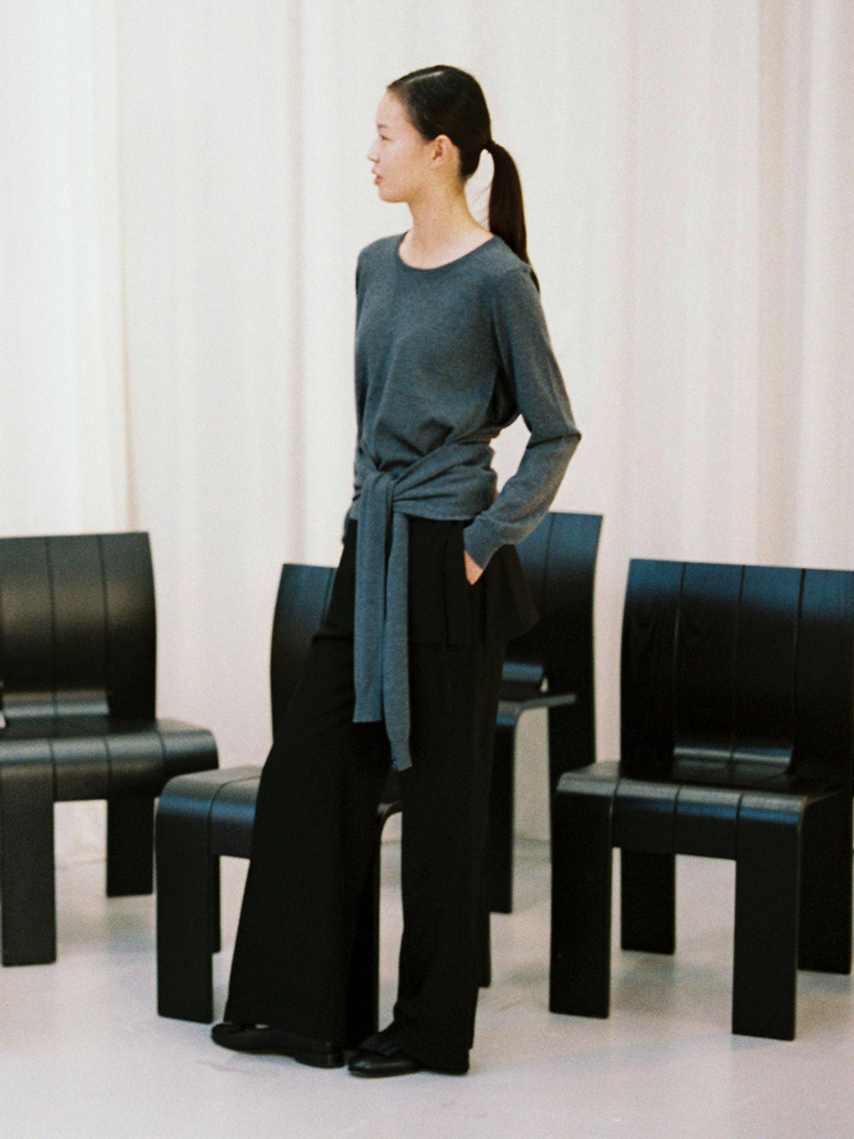 헌치(HUNCH) Tie Layerd Knit