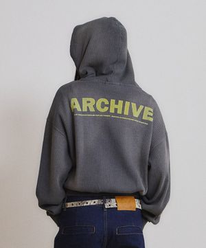 Archive Waffle Hood Zip-Up