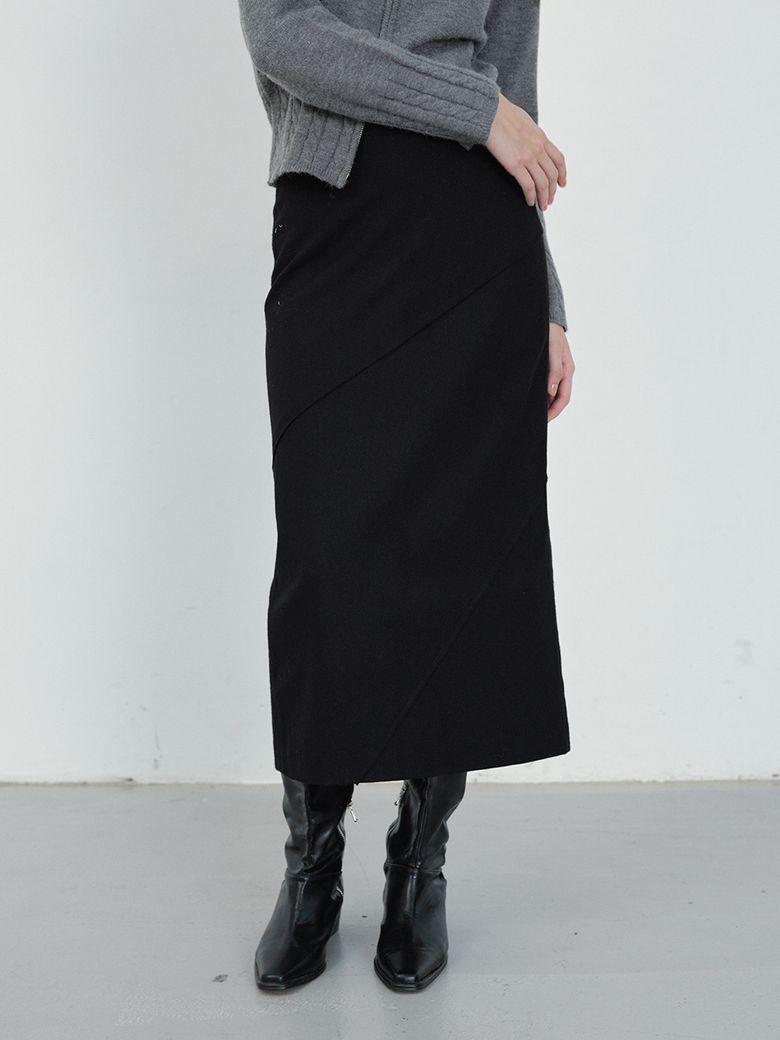 Ubalanced Incision Skirt