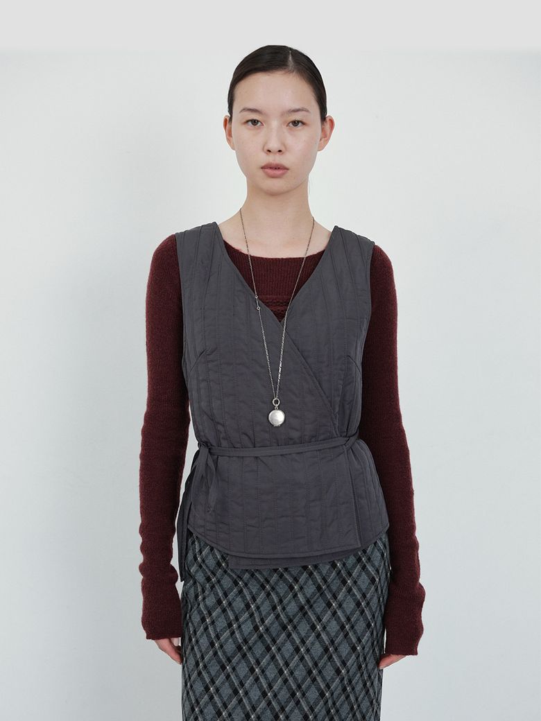 Tied Quilted Vest