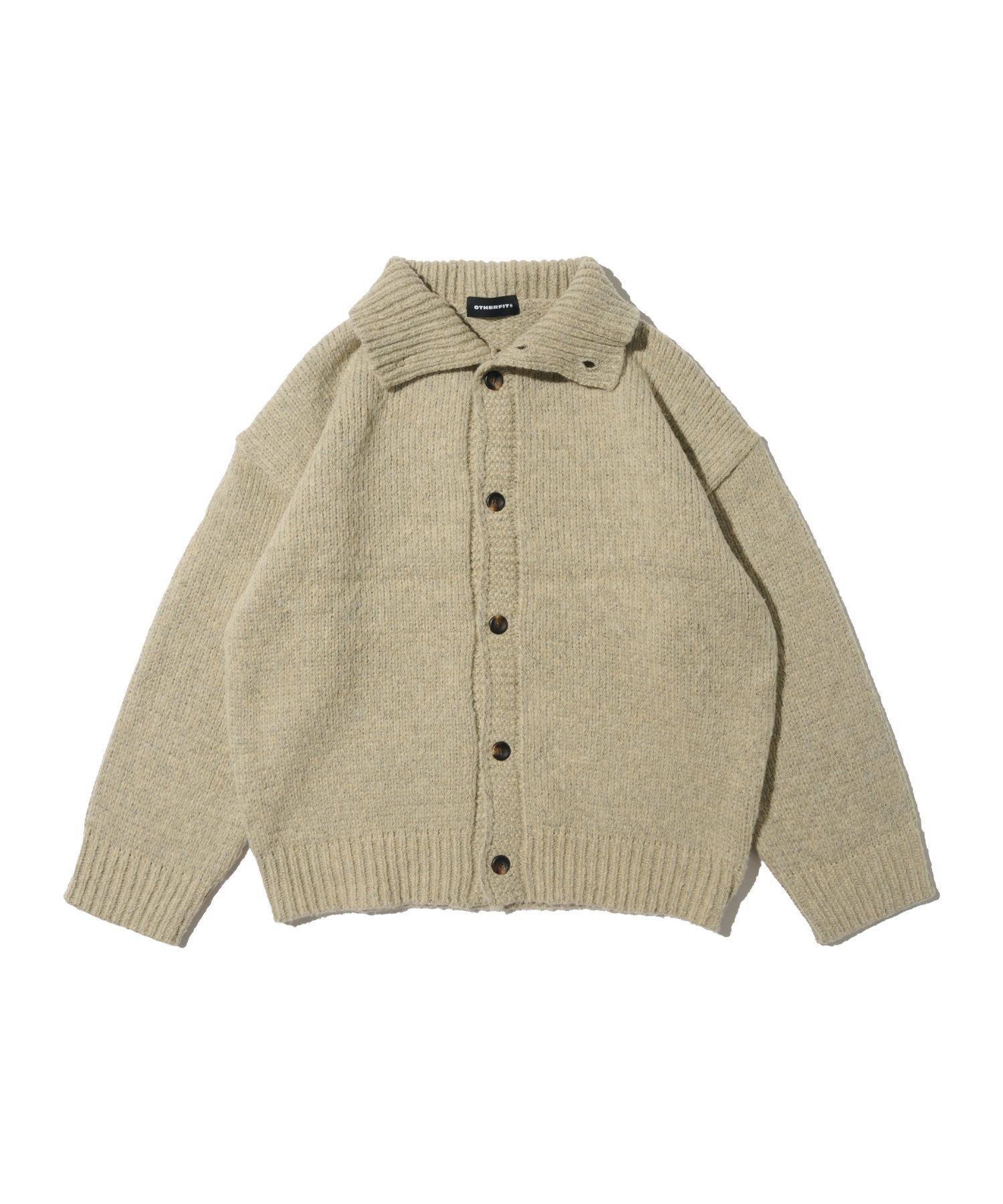 MUSINSA公式 | OTHERFITS オーバーサイズハイネックニットカーディガン