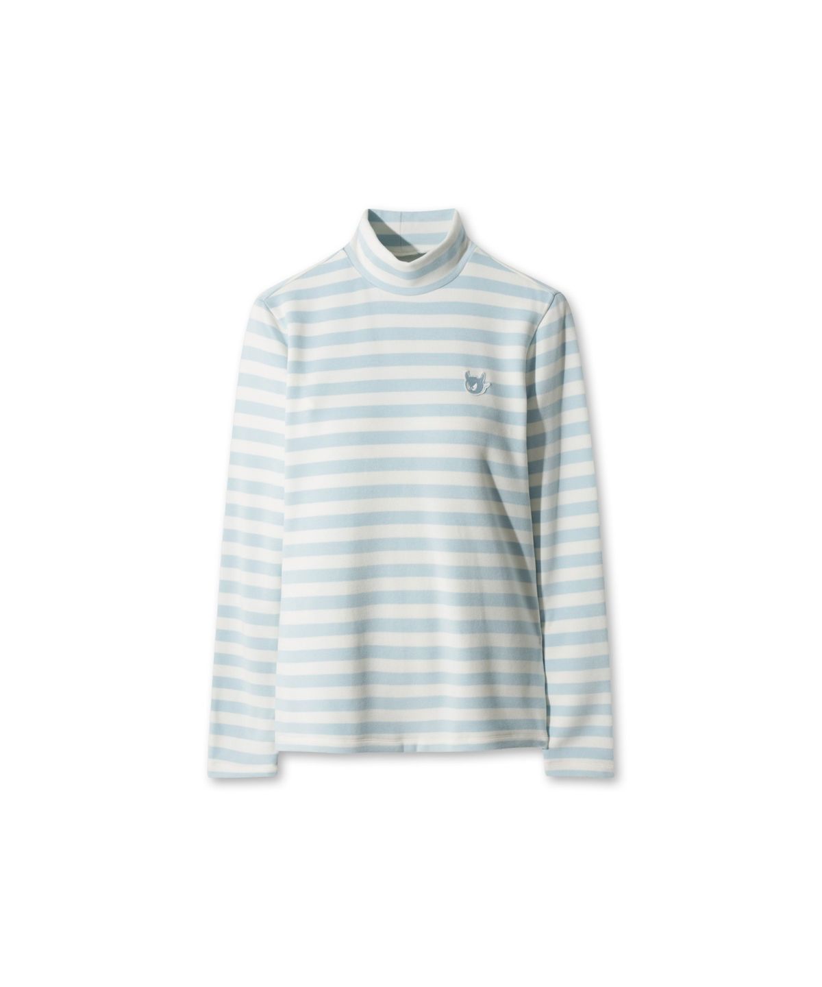 왁(WAAC) Women Stripe Peach Highneck Top WWTBW25805BUL