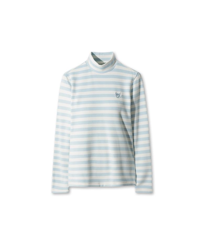 Women Stripe Peach Highneck Top WWTBW25805BUL