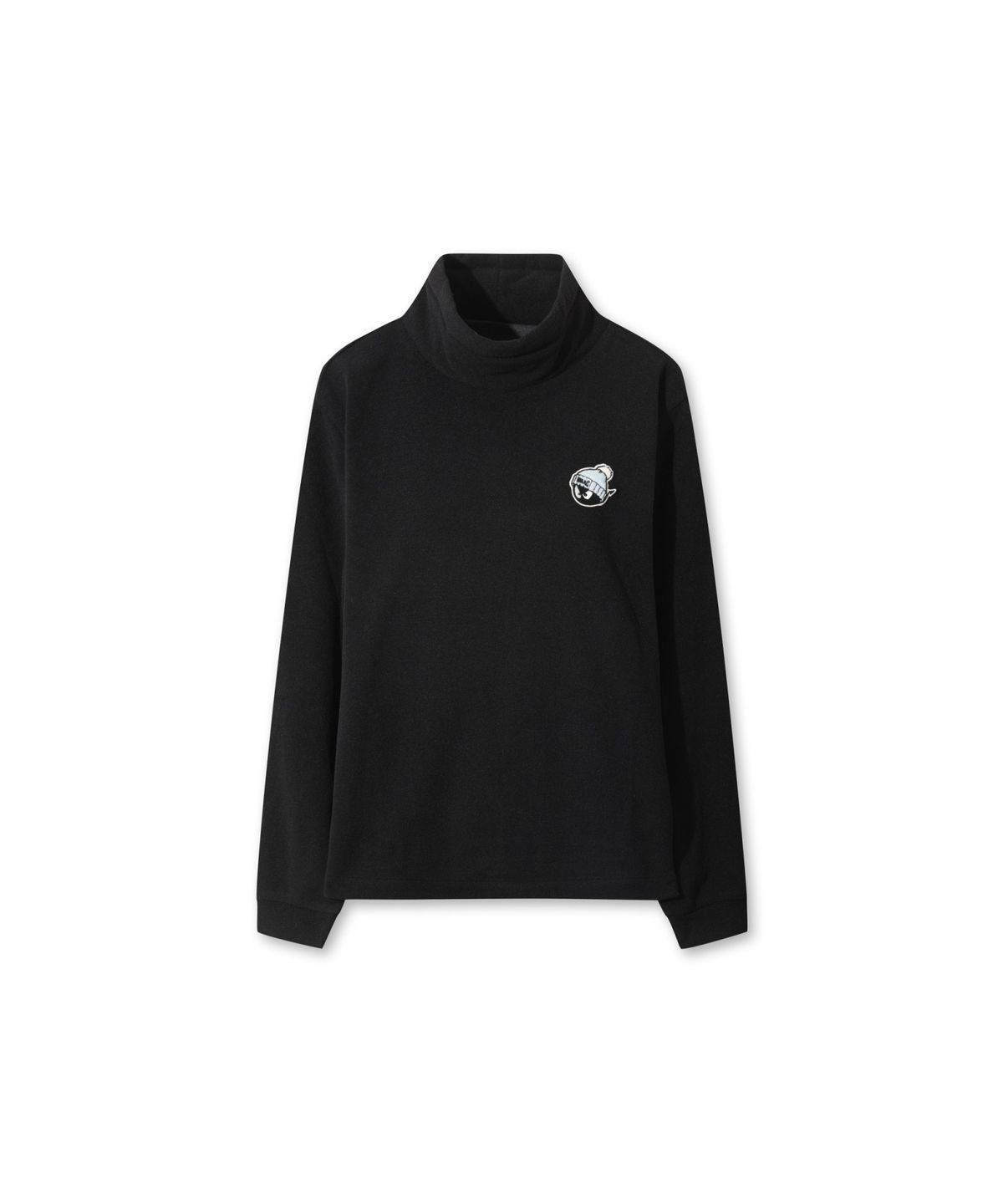 왁(WAAC) Women Polar Fleece Highneck Pullover WWTBW25802BKX